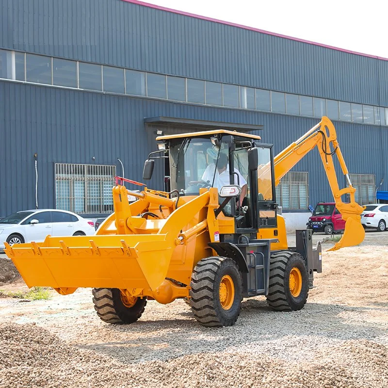 4X4 Compact Tractor with Front Loader and Backhoe Hot Sale