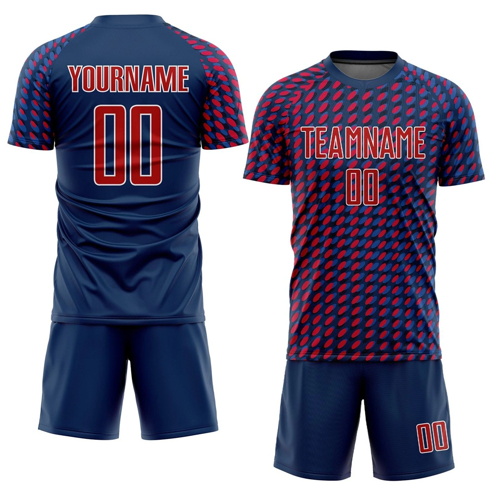 Großhandel/Lieferant OEM Custom Soccer Jersey hohe Qualität Sublimation Fußballtrikot Design Sticked Logo Fußballtrikot