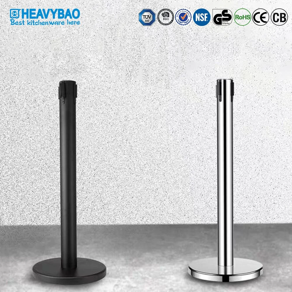 Heavybao Stanchion Queue Post Crowd Control Retractable Belt Barrier