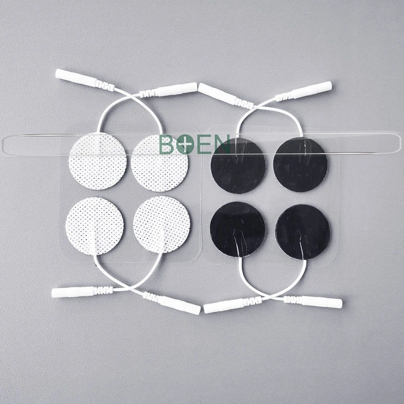 CE Certified Reusable Self Adhesive Electrode Pad Round 30mm for Medical Physiotherapy Equipment