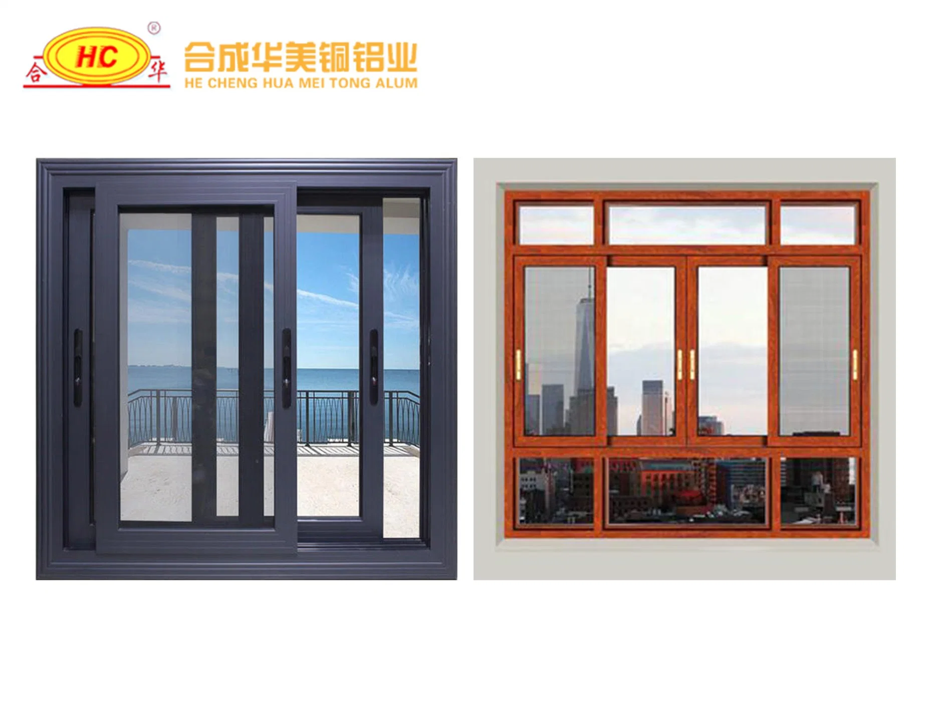 Aluminum Window and Door Series, Aluminium Sliding Window for Southeast Asia Market