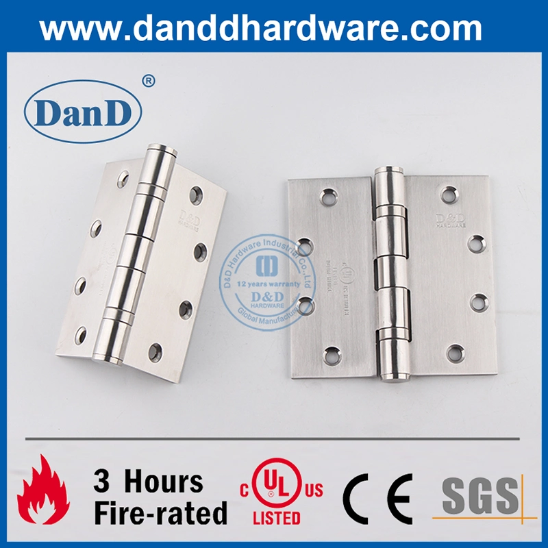 SUS201 UL Heavy Duty Ball Bearing Mortise Hinge Size Door Accessory