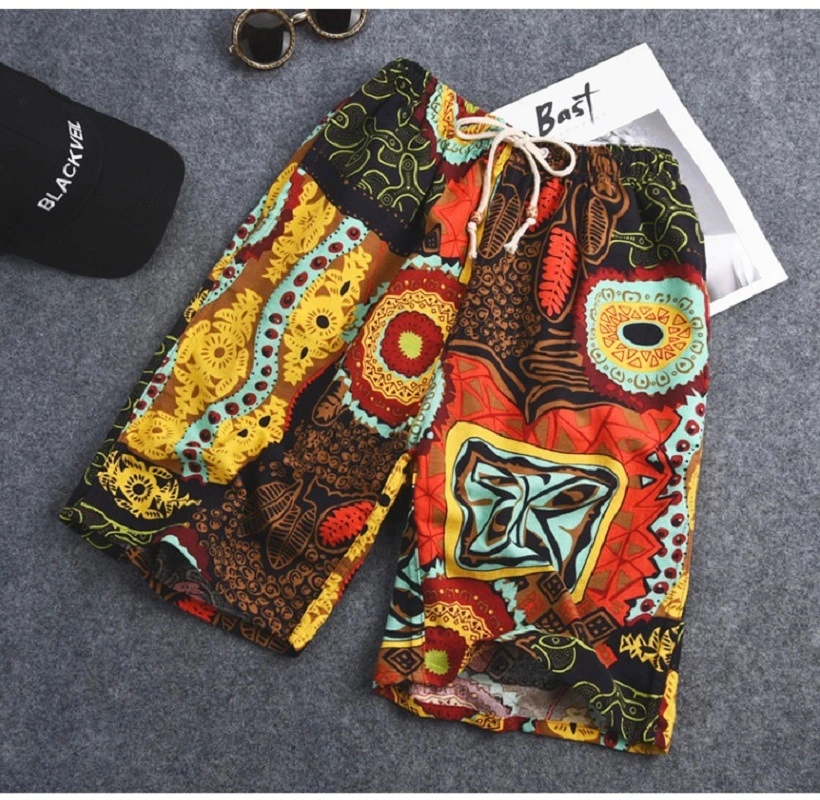 Shorts Swimming Board Pants Drawstring Quick Dry Elastic Waist Summer Clothing for Beach Bl14424