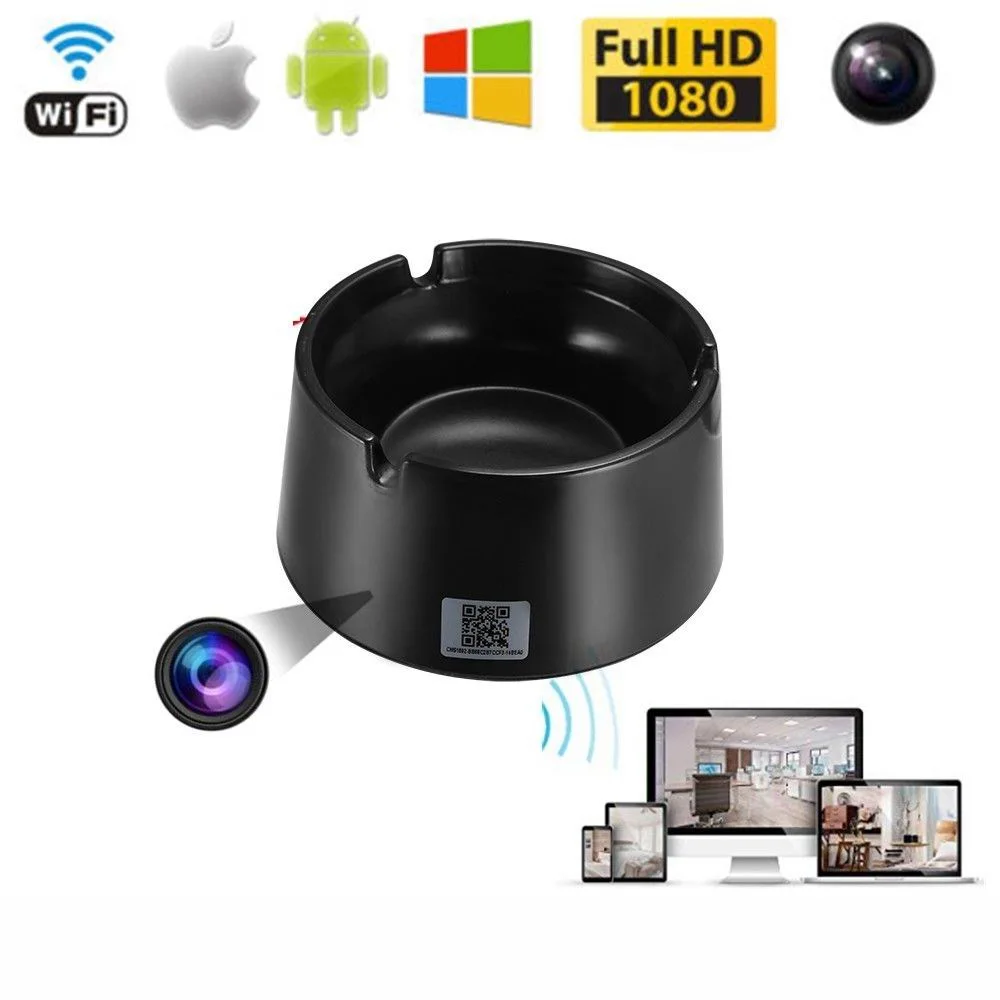 HD 1080P WiFi IP Wireless Camera Network Camer Ashtray Mini Recorder Micre DVR (wc001ss)