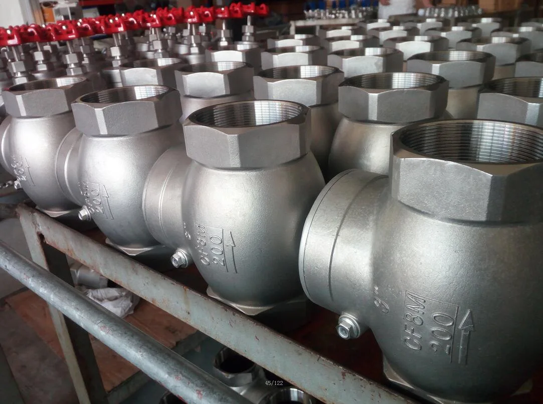 Forged Steel Swing Type Check Valve (H44H) 800wog 3" Y Type Check Valve