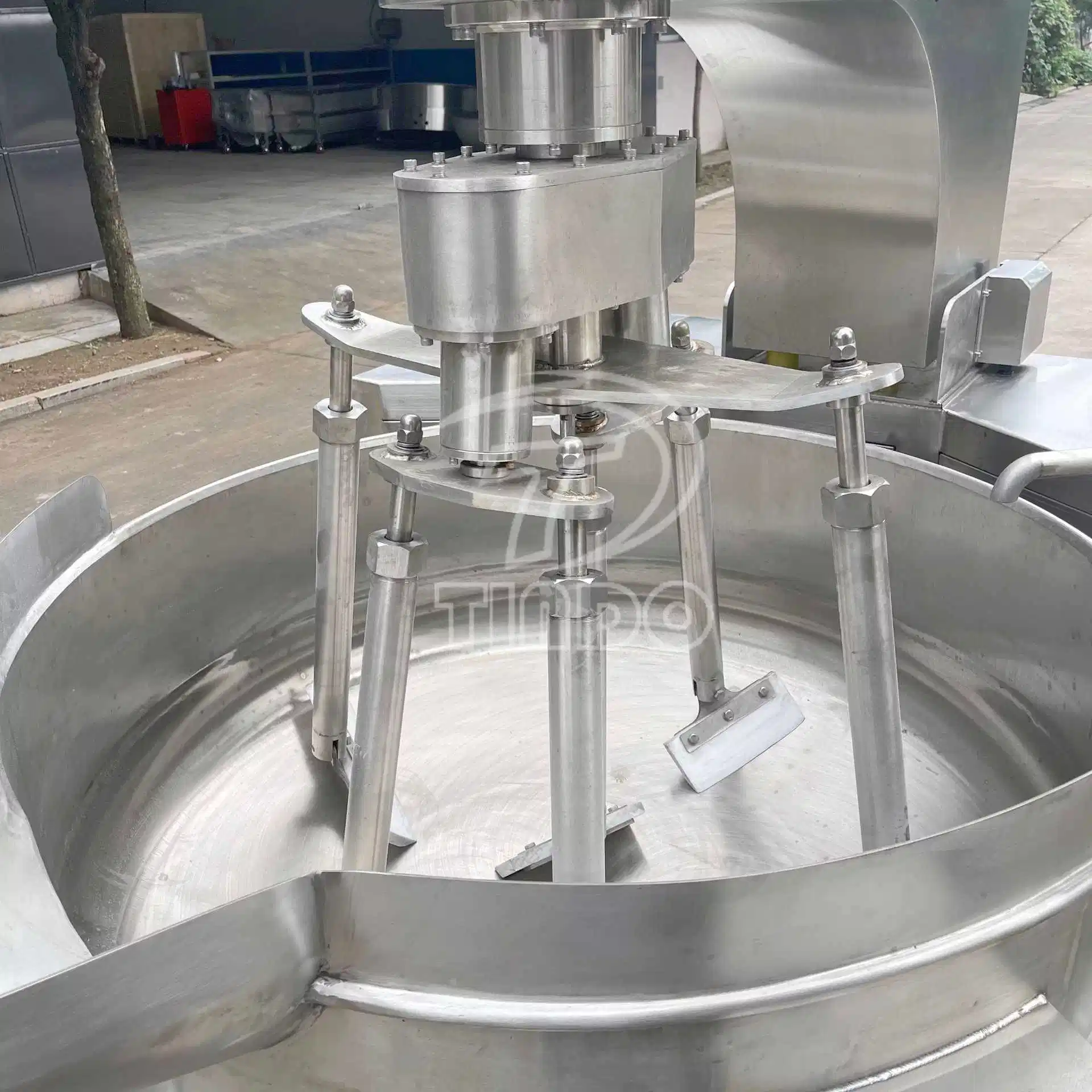 Steam Heating Jacketed Kettle Machinery Planetary Stirring Frequency Adjustable Cooking Mixer Machine Price