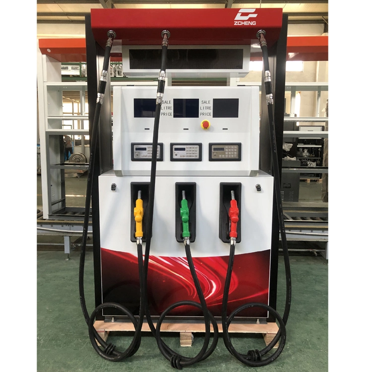 Zcheng 6 Fuel Nozzle Fuel Pump Petrol Pump Wayne Tokheim Tatsuno Gilbarco Fuel Dispenser for Gas Station