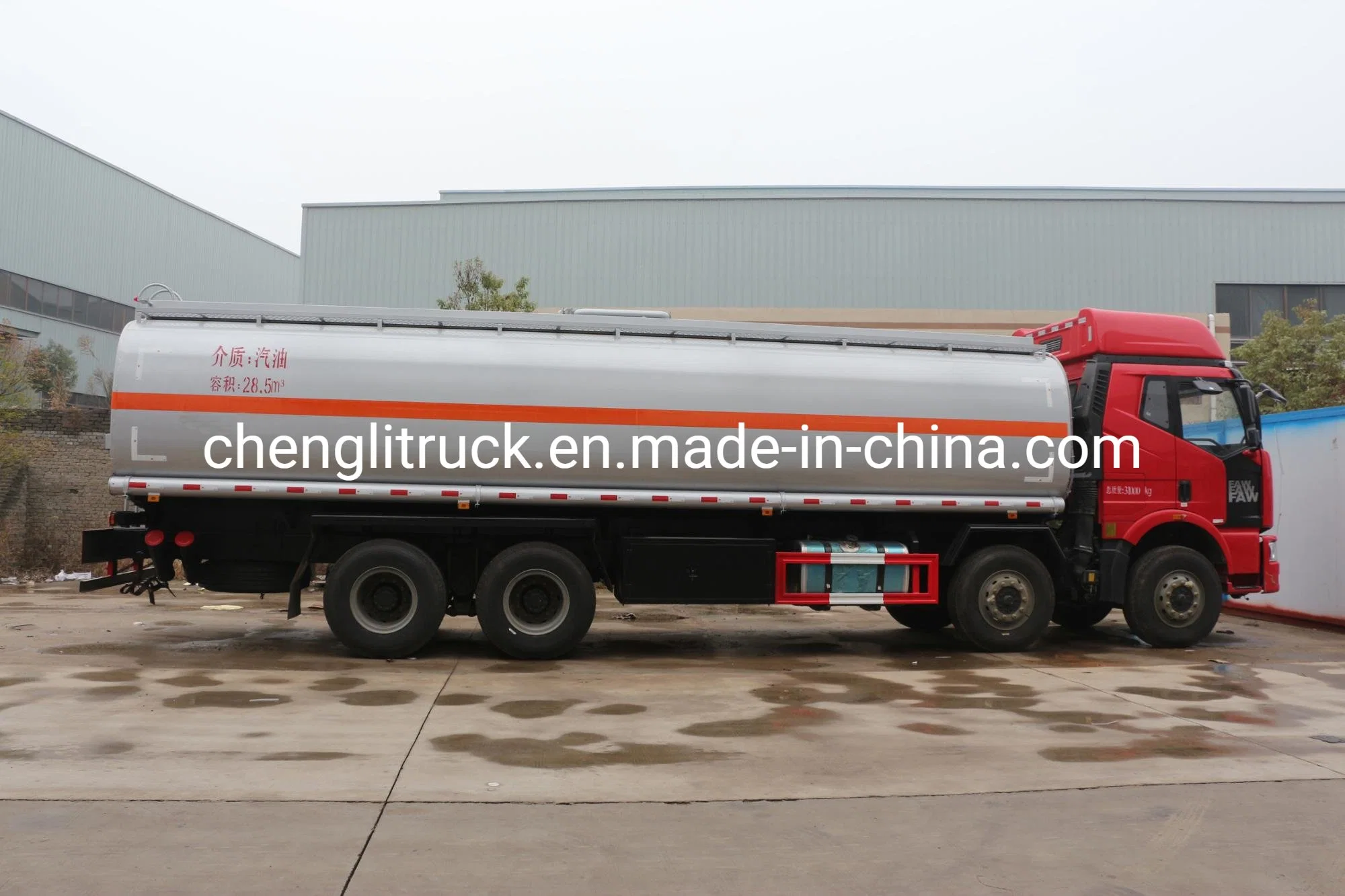 FAW 30000L Aluminum Fuel Tanker Trucks 35, 000liters 9000gallons Rigid Fuel Tanker Trucks for Sale