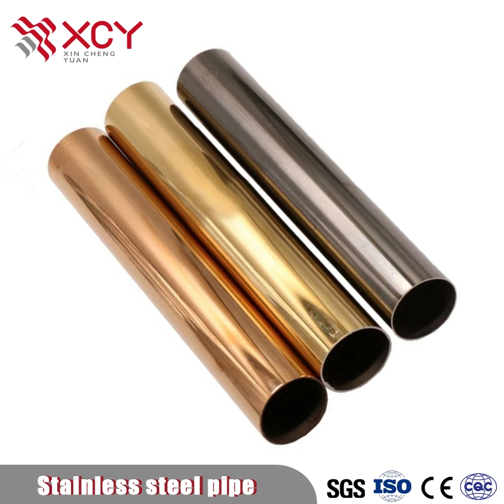 201 301 316 430 Decorative Cold Rolled Round Ss Tube Stainless Steel Color Pipe