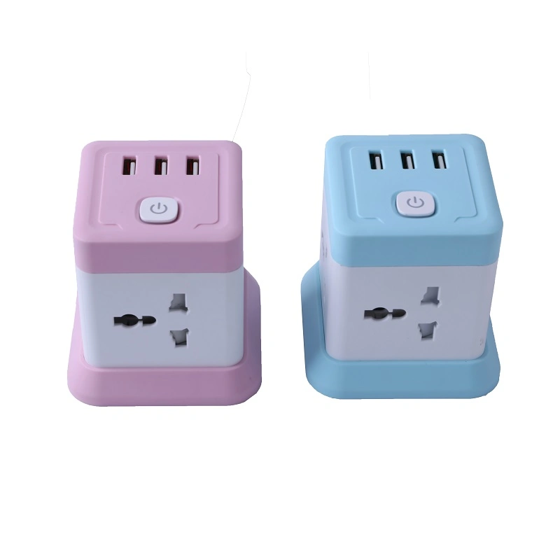 4 Gang Universal Outlet Power Strip Tower Electric Extension Socket Plug