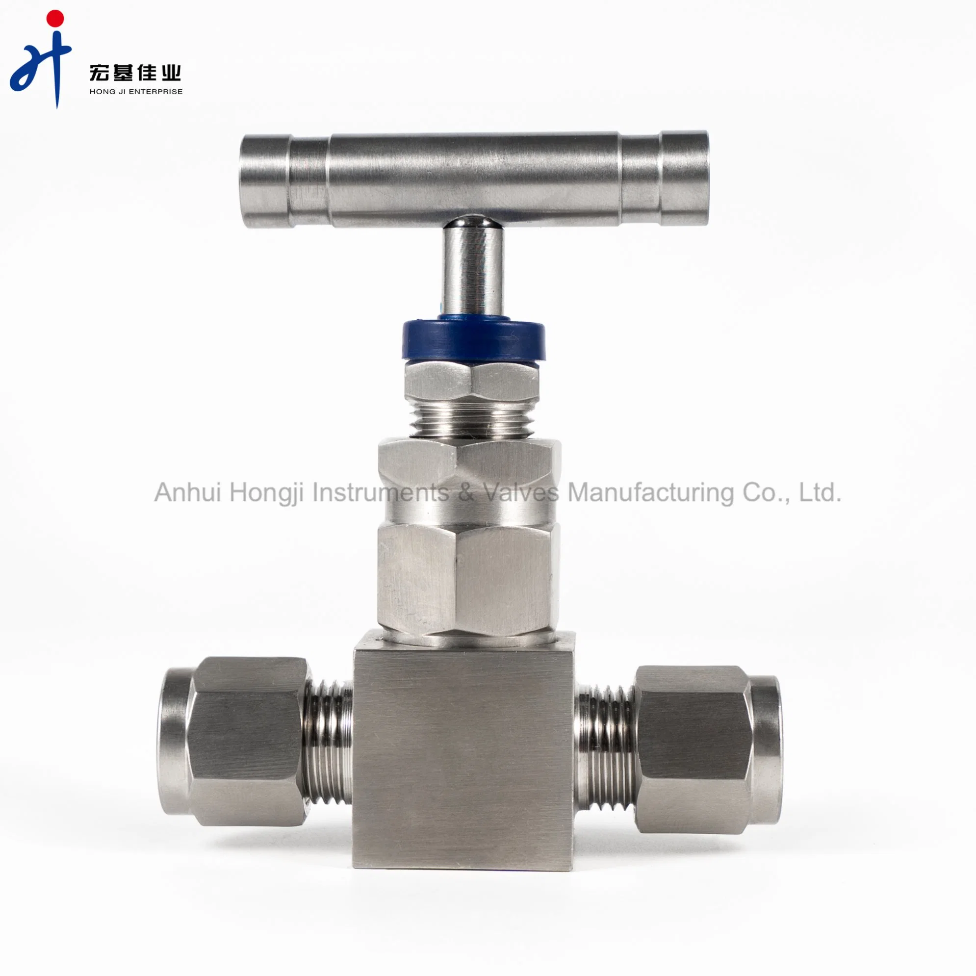 Stainless Steel 316/316L 6000psi Hydraulic Needle Flow Control Valve Two Ferrule Adjustable Small Needle Valve