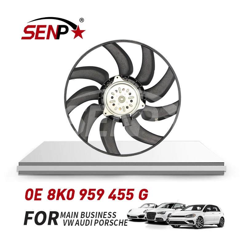 Senp Auto Spare Car Parts Radiator Fan Cooling System OEM 8K0 959 455 G 8K0959455g for Audi A4/A5/A6/A7