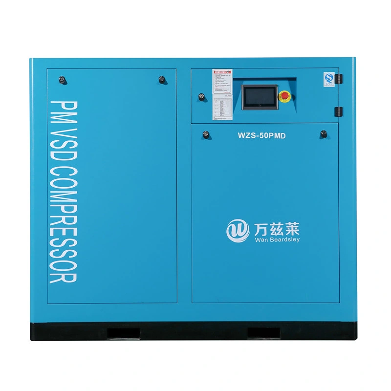 High Cfm 37kw Pm VSD Low Voltage Two-Stage Screw Compressor