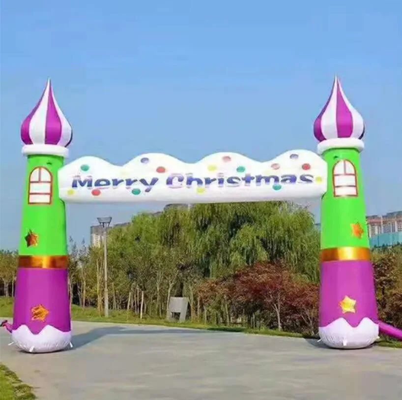 Hot Selling Fancy Advertising Inflatable Rainbow Door