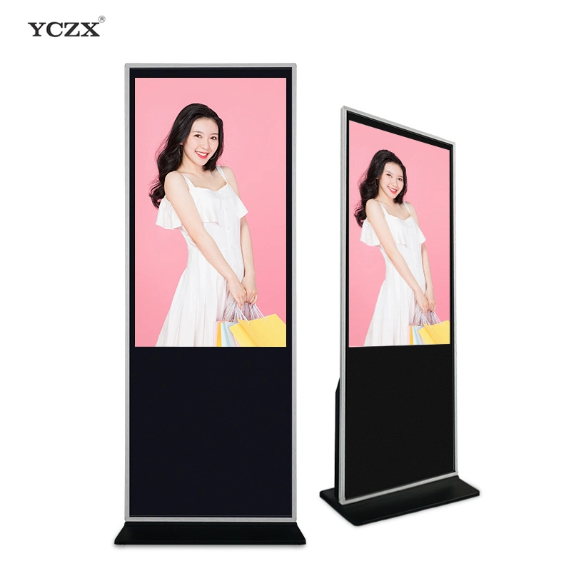 58 Inch Cheap Price Black Screen USB Infrared Shopping Mall Advertising Kiosk