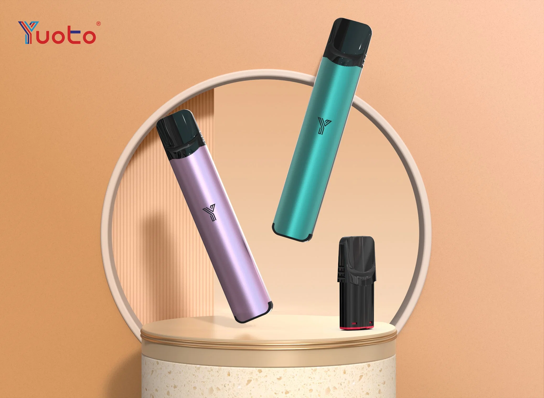 14 Flavors Yuoto Live 600 Puffs 2% Nicotine 2ml Cartridge 350mAh Lithium Battery Mesh Coil Type C with Tpd OEM Vaporizer