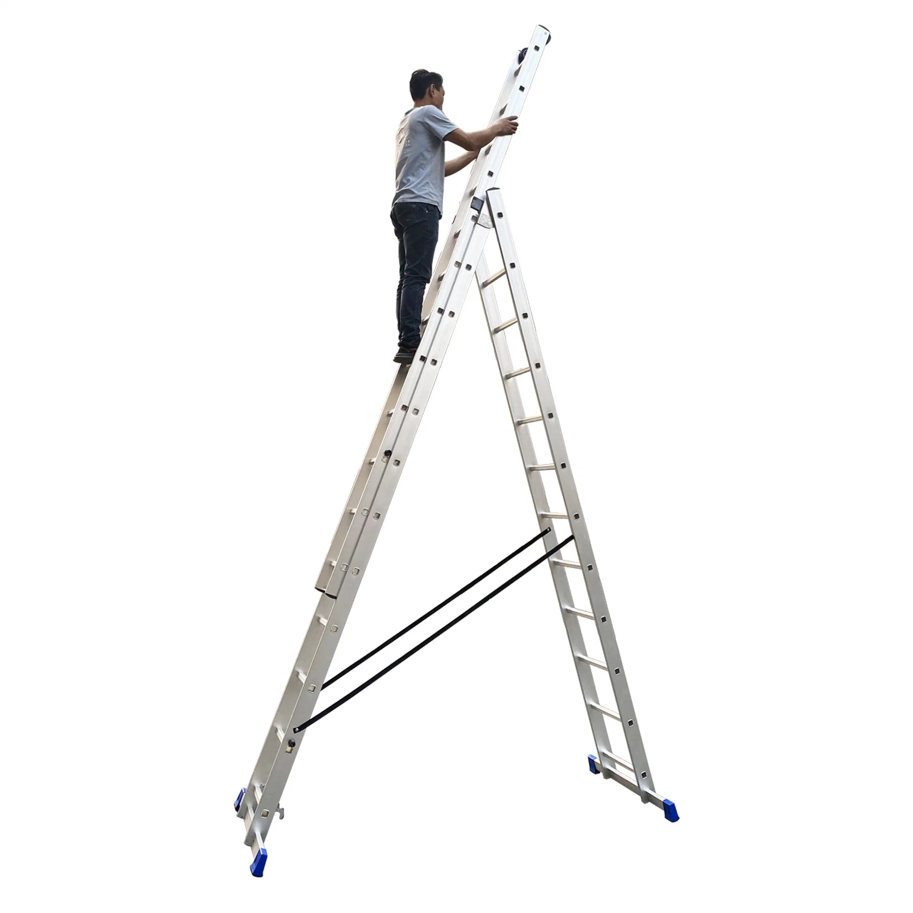 Aluminum Combination Multi-Functional Step Fruit & Cherry Tree Ladder with Rolling Wheels