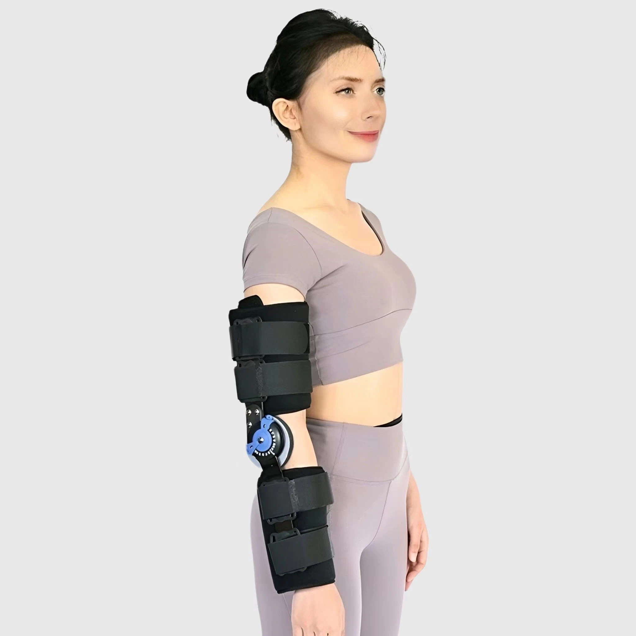 Hinged Elbow Hinge Arm Brace Immobilizer Stabilizer Splint Injury Recovery Support ROM Adjustable Elbow Imobilizer