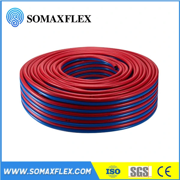 Factory Supplier 1/2 Inch Oxygen Acetylene Twins Welding Hose Flexible Braided PVC Gas Hose