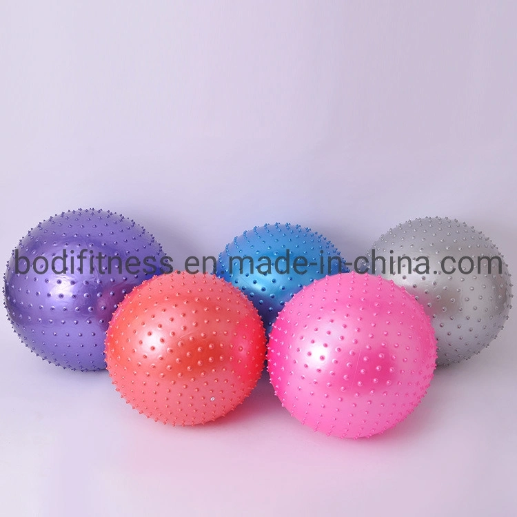 Natur Gummi Fitness PVC Spiky Yoga Massage Ball für Fitness-Studio Yoga Ball Für Übungsmassage