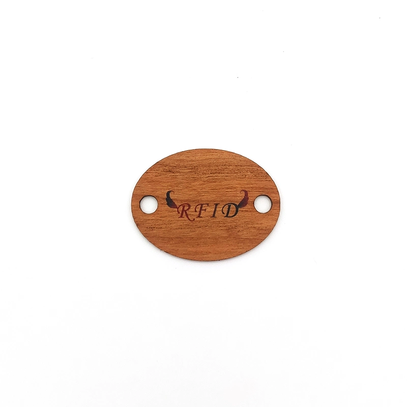 Custom Logo Printed 13.56MHz MIFARE S50 Fudan 1K ISO14443A Hotel Key Wood RFID Key Card