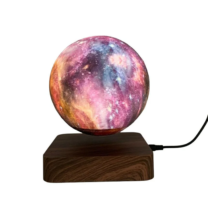 Nouvelle lampe lunaire magnétique en plastique pour intérieur en vente à l'usine pour la décoration de cadeau d'affaires à domicile.