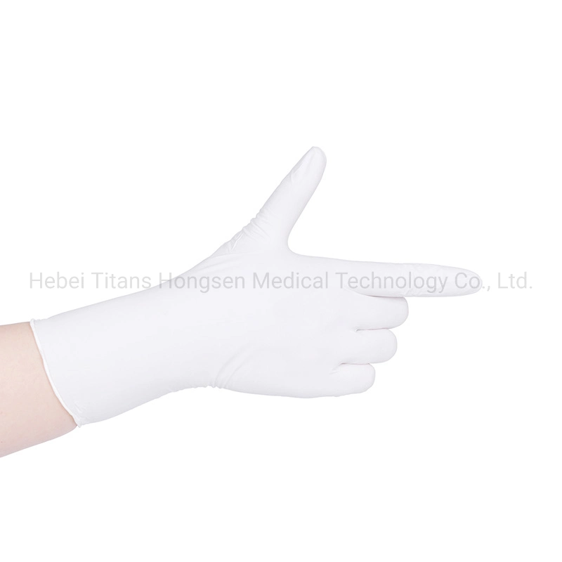 Titanfine Disposable Rubber Powder Free Dental White Nitrile Hand Gloves