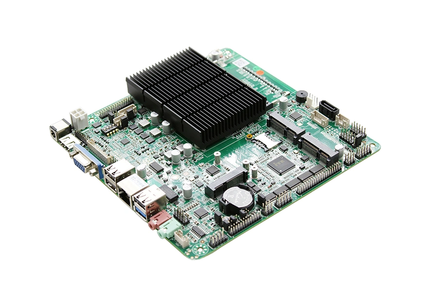 Stock J1900 Thin Client Board Quad Core con 6 COM Baytrail motherboard para PC de vehículo