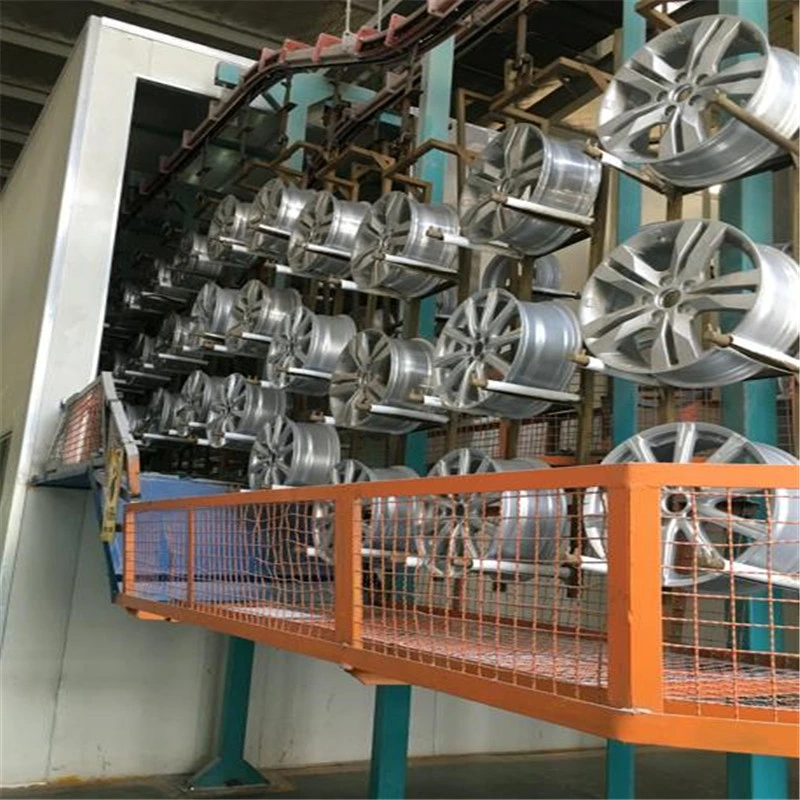 Chinese Design Customization Industrial Robot 360-Degree Spray Powder Coating Line for Wheel Rim / Car Aluminum Wheel Hubs&