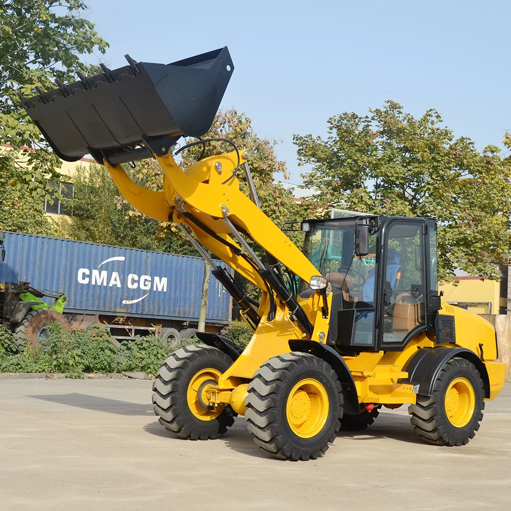 Engineering Construction Machinery Front End Wheel Mini Loader in Germany