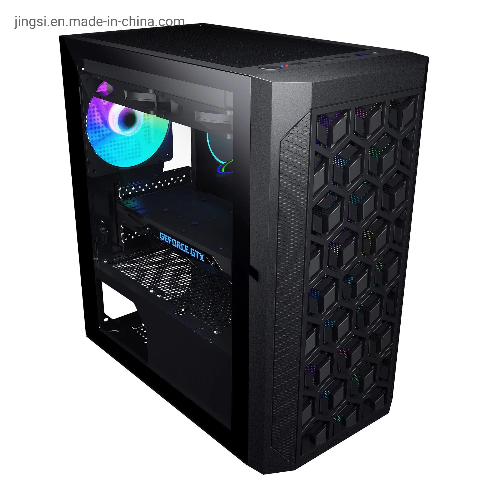 Micro Gaming PC Case Mesh Front Panel USB 3.0 Port M-ATX Gaming Compuer Case