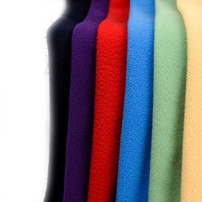 2022 Super Soft 100% Polyester Solid Polar Fleece Knit Fabric