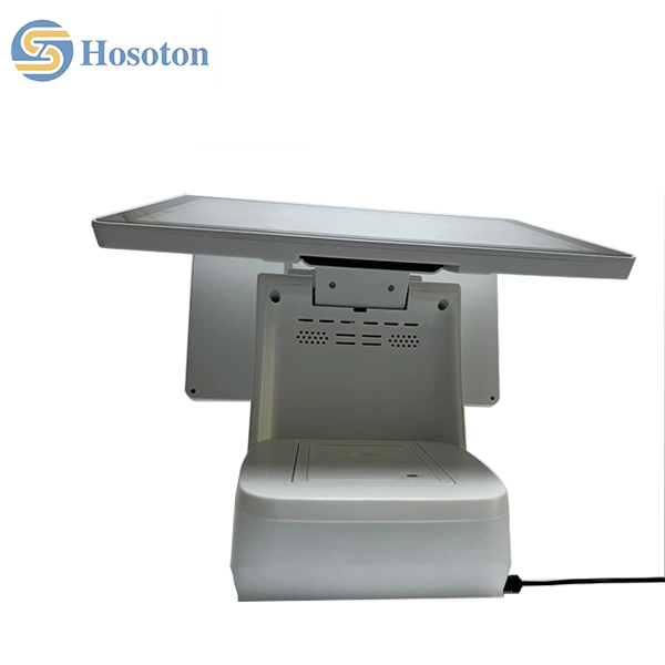 1366*768 15.6" Windows Capacitive Touch All in One POS System Dual Screen Cash Register Terminal Dp02