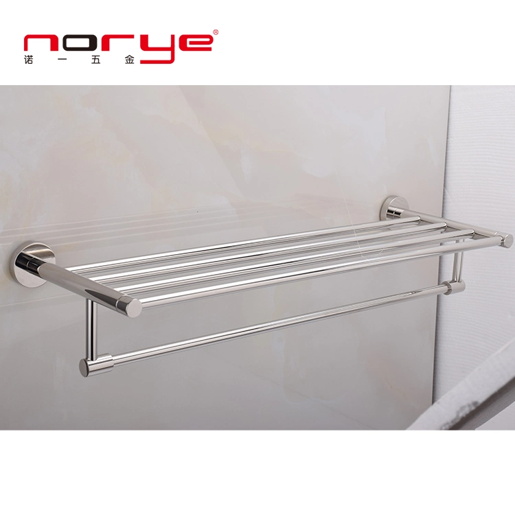 Factory Direct Towel Rack Hotel Wall Mounting Hardware Bathroom Racks Double Layer