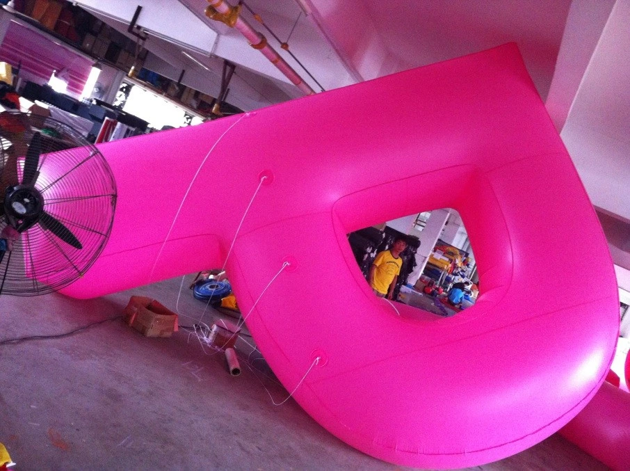 Boyi Custom Giant Inflatable Cartas Inflatable Alfabeto personaje globo