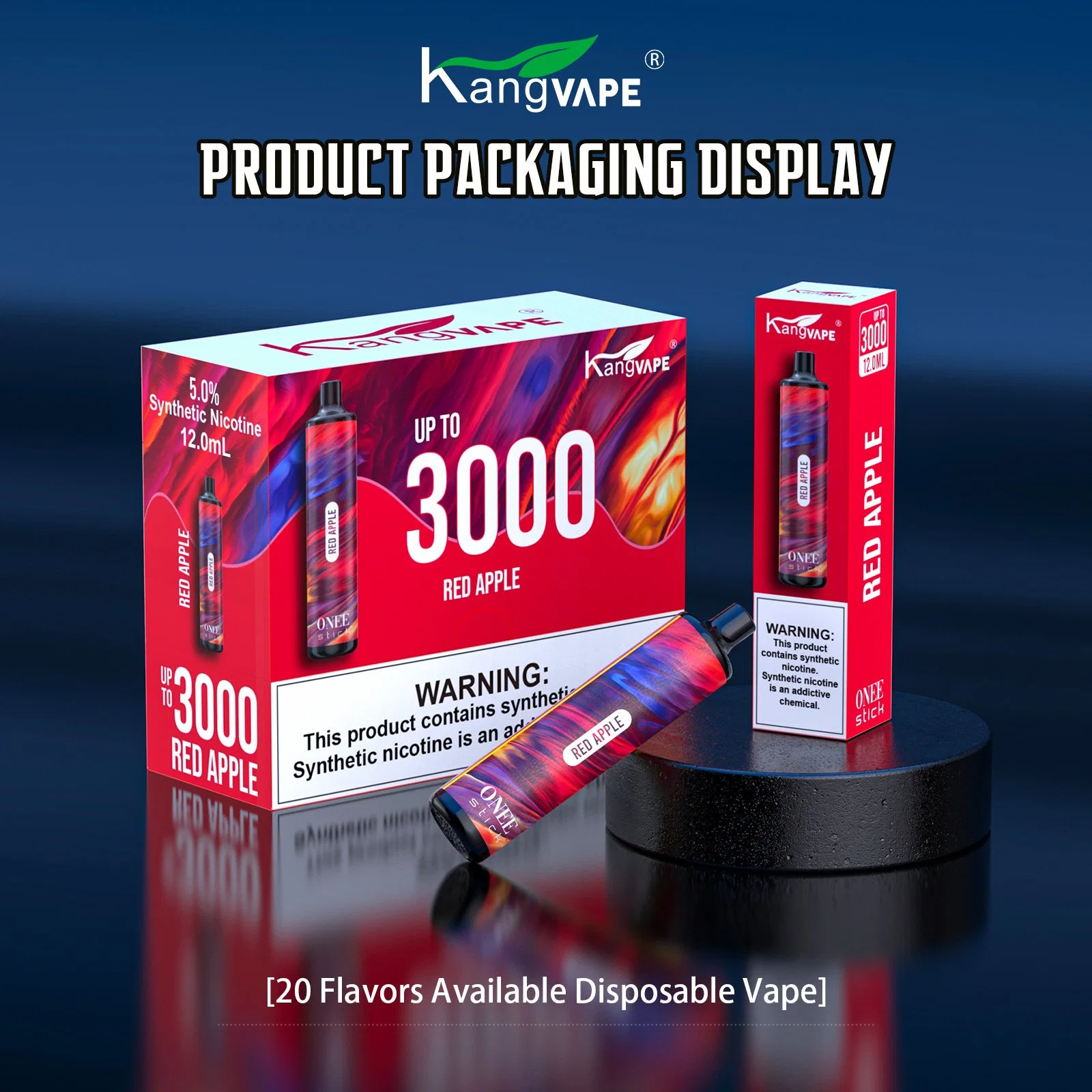 Kangvape Onee Stick 3000 Puff، أهلاً بك معرفة المزيد