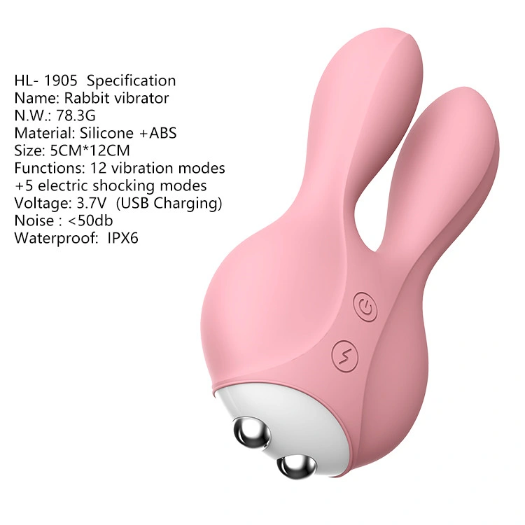 Rabbit Vibrator Electric Shocking Thrusting Rabbit Vibrator Sex Toys