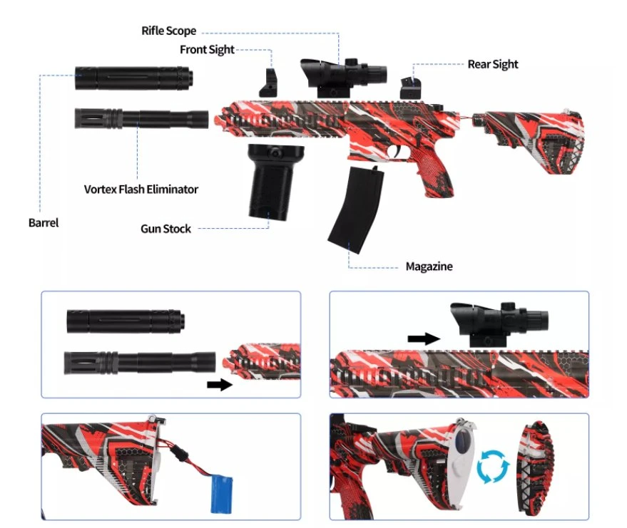 M416 completamente automática de gel de agua Pistola Blaster