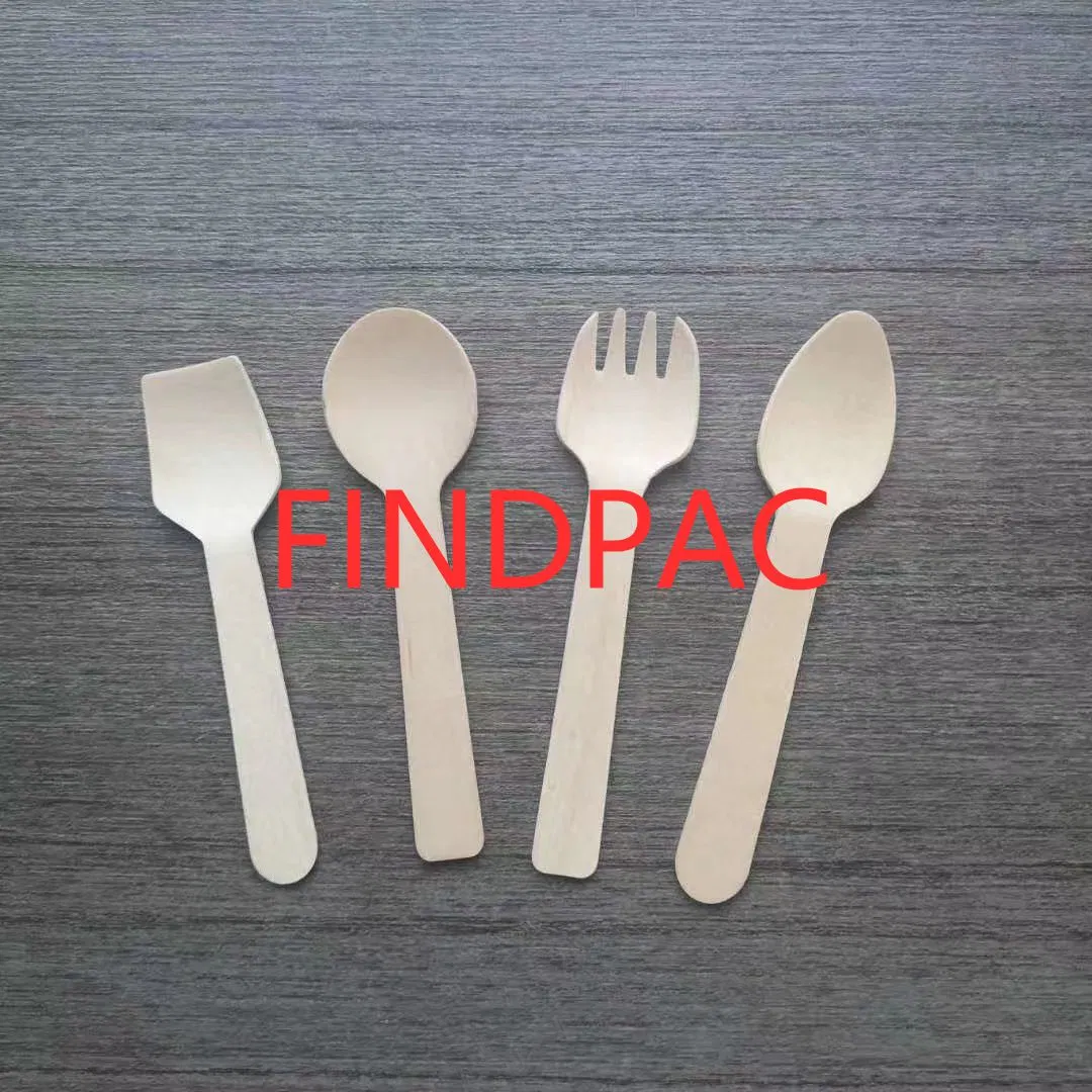 Biodegradable Wooden Disposable Cutlery Set Birch Wood Fork