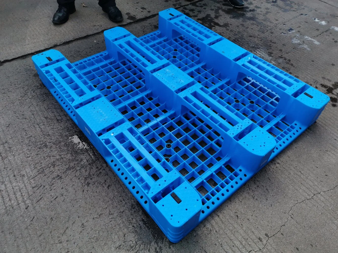 Palete de plástico de bloco de segurança novo Heavy Duty Euro HDPE