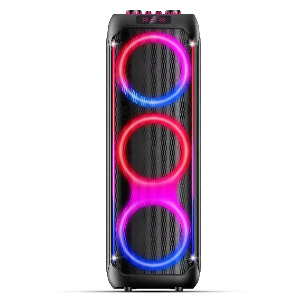 3 * 8 pouces Haut-parleur Bluetooth sans fil audio extérieur portable avec radio FM