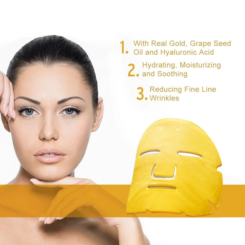 Top Selling Beauty Nourish Smooth Gel 24K Gold Sheet Mask