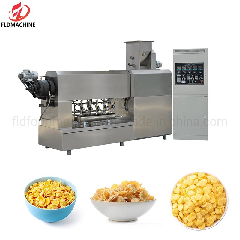 Small Puff Corn Flour Snack Food Snack Cereal Bar Making Extruder Machine Price