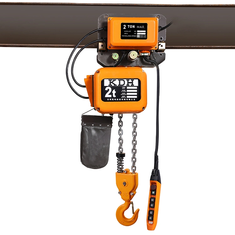 High quality/High cost performance  Electric Hoist with Remote Control 1-5 Ton Running Type Construction Machinery