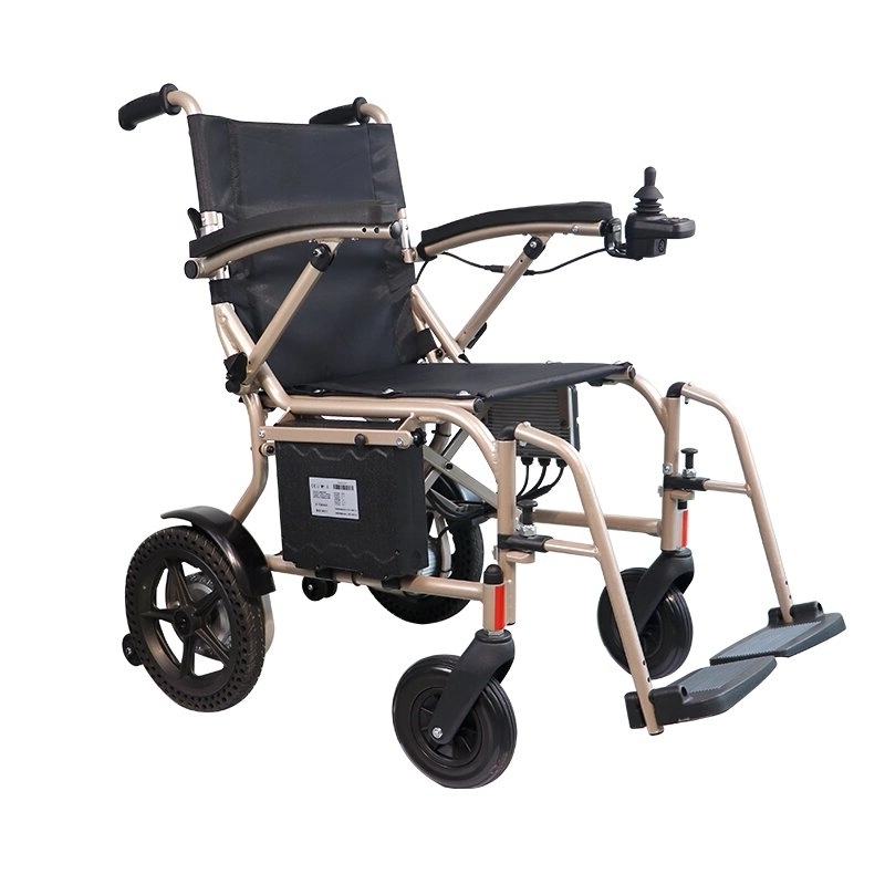 High Quality Lightweight Aluminum Alloy Foldable Electric Wheelchair for Disabled People