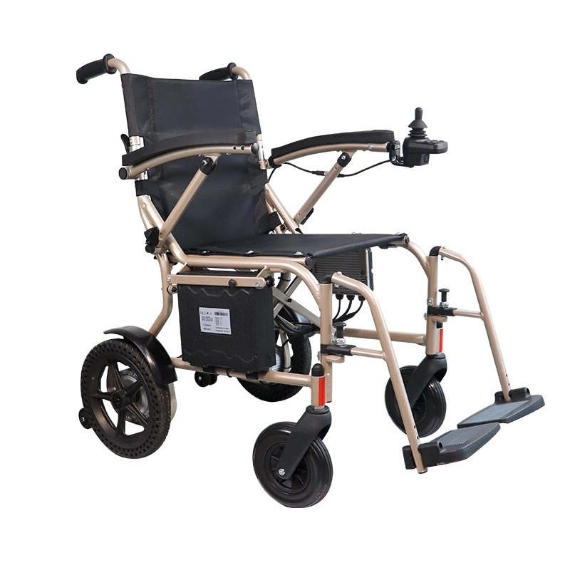 High quality/High cost performance  Lightweight Aluminum Alloy Foldable Electric Wheelchair for Disabled People