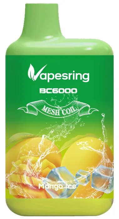 Original Vapesring Bc6000 Puffs Dispsoable Vape Pen vape with 2% Nicotine