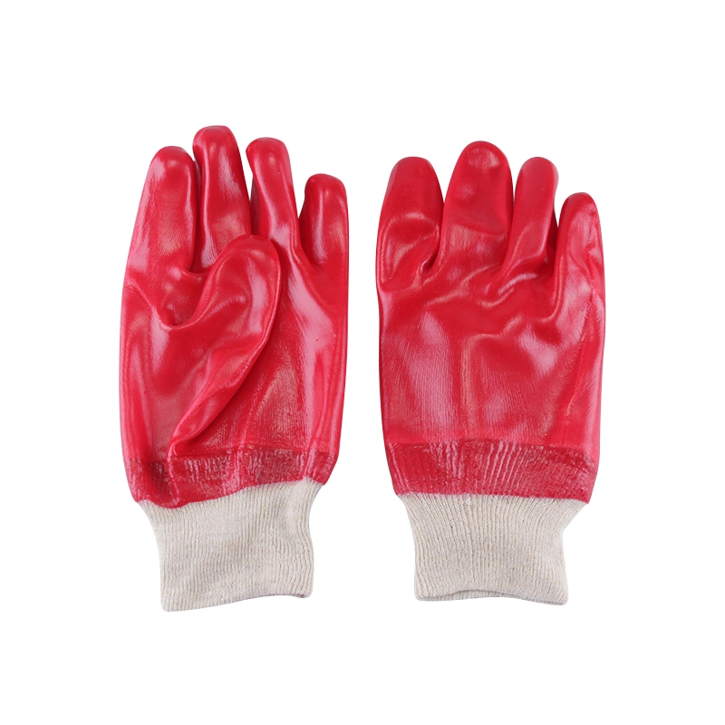 High Flexible Cost-Effective PVC Coated Work Gloves in Red