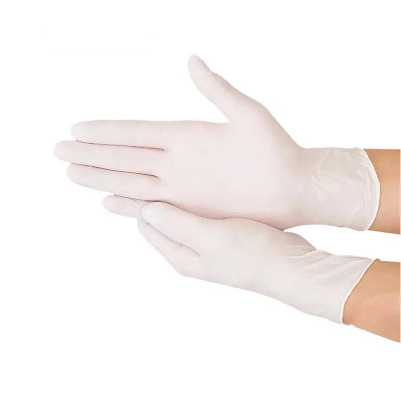 CE/ISO13485 Approved Disposable Latex Examination Gloves with or Without Powder