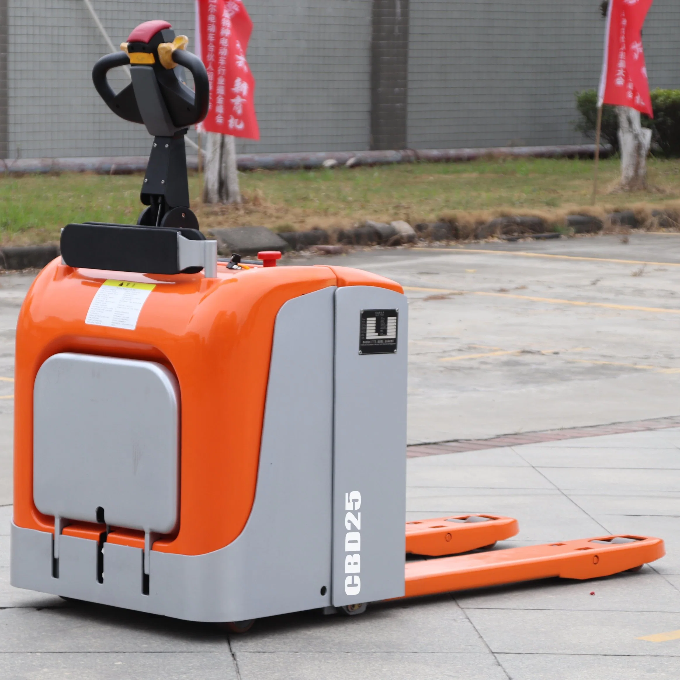 Omft Stand-on Type Electric Powered Pallet Truck Full Electric Pallet Truck 2.5 T 2.5 Ton with AC System